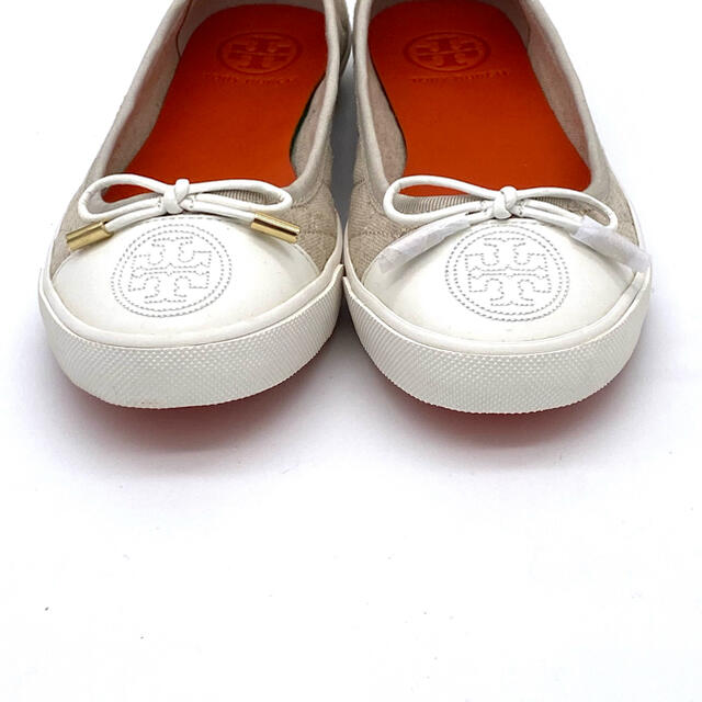 Tory Burch(トリーバーチ)の【極美品】TORY BURCH トリーバーチ キャンバス バレエシューズ レディースの靴/シューズ(バレエシューズ)の商品写真