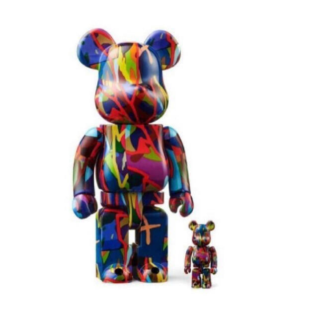 新品 送込 BE@RBRICK KAWS TENSION 100% & 400%フィギュア