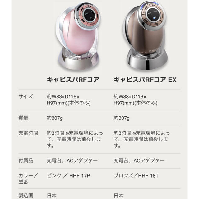 YA-MAN(ヤーマン)のヤーマン RF Beauté キャビスパRFコア EX コスメ/美容のダイエット(エクササイズ用品)の商品写真