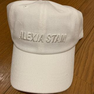 アリシアスタン(ALEXIA STAM)の再値下げ❗️アリシアスタン　新品タグ付きロゴキャップ　cap ホワイト(キャップ)