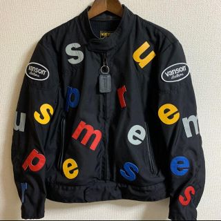 シュプリーム(Supreme)のSUPREME VANSON Leathers Letters Cordura(ライダースジャケット)