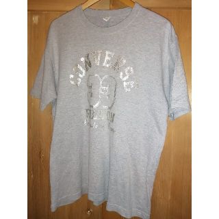 コンバース(CONVERSE)のL サイズ　コンバース　ガレッジ調プリントTシャツ　グレー(Tシャツ/カットソー(半袖/袖なし))