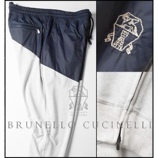 ブルネロクチネリ(BRUNELLO CUCINELLI)のけっちゃん様ブルネロクチネリ裾ZIP異素材ジョガースウェットパンツW84〜94(その他)