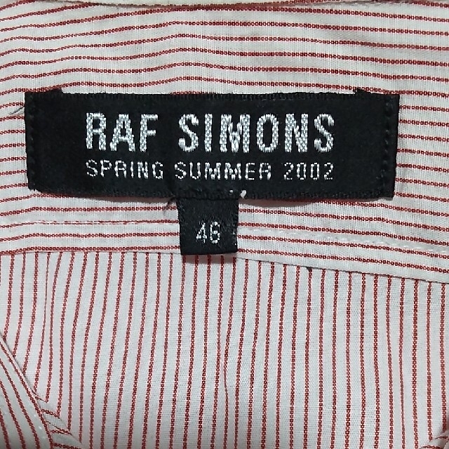 RAF SIMONS(ラフシモンズ)のラフシモンズ縦細薄ピンクストライプ美品最終値下げ メンズのトップス(シャツ)の商品写真