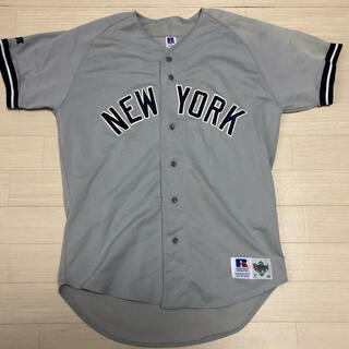 マジェスティック(Majestic)のNY 希少 Russell製 ニューヨークヤンキース ベースボールシャツ 44(シャツ)