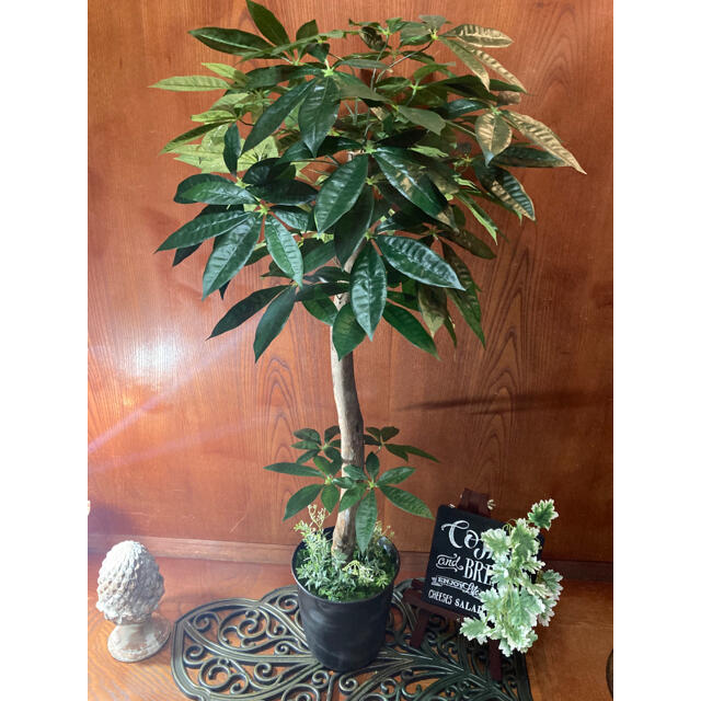 光触媒 人工観葉植物 ウォールグリーン 造花 インテリア パキラ ...