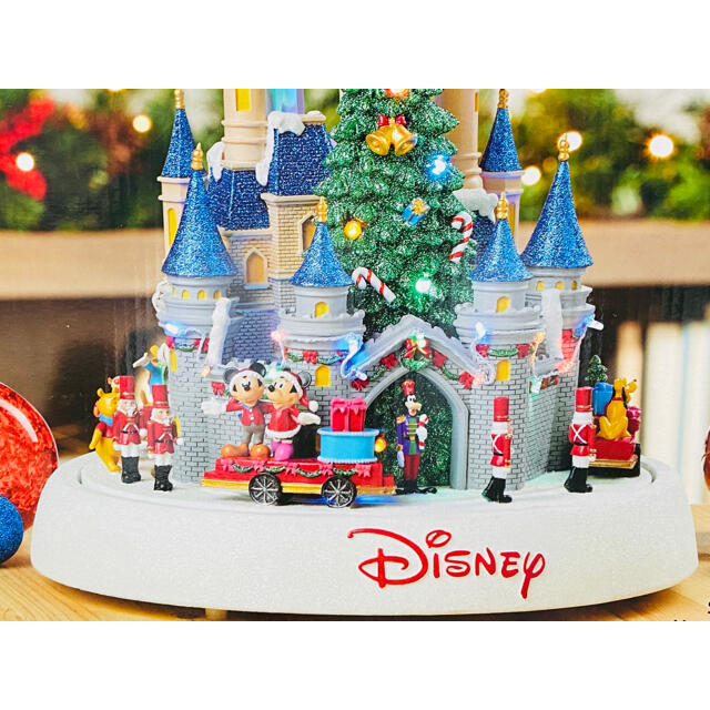 Disney(ディズニー)のディズニー　シンデレラ城　クリスマスツリー　オルゴール　当日発送 エンタメ/ホビーのおもちゃ/ぬいぐるみ(キャラクターグッズ)の商品写真