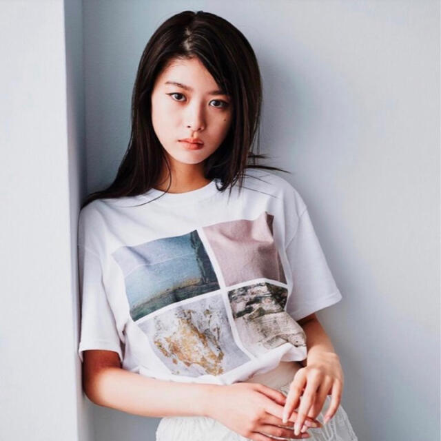 Ameri VINTAGE(アメリヴィンテージ)のameri WIND&SEA COLLABO 4PHOTO TEE レディースのトップス(Tシャツ(半袖/袖なし))の商品写真