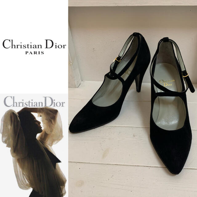 Christian Dior PARIS VINTAGE ストラップパンプス靴/シューズ