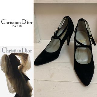 クリスチャンディオール(Christian Dior)のChristian Dior PARIS VINTAGE ストラップパンプス(ハイヒール/パンプス)