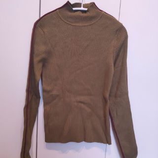 ザラ(ZARA)のZARA カーキ ニット トップス(カットソー(長袖/七分))