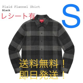 シュプリーム(Supreme)の【新品タグ付】supreme Plaid Flannel Shirt 黒 S(シャツ)