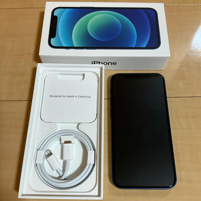 【A上美品】iPhone 12 mini ブルー 128GB SIMフリー 本体