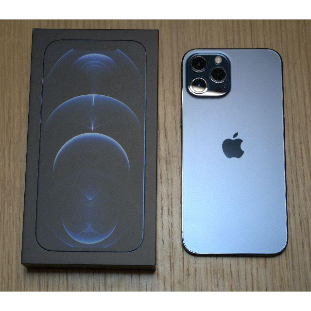 Apple(アップル)のiPhone 12 Pro Max 256GB パシフィックブルー SIMフリー スマホ/家電/カメラのスマートフォン/携帯電話(スマートフォン本体)の商品写真
