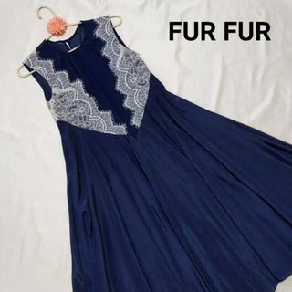 ファーファー(fur fur)の【新品未着用タグ付き】FUR FUR ファーファー ノースリーブレースワンピース(ひざ丈ワンピース)