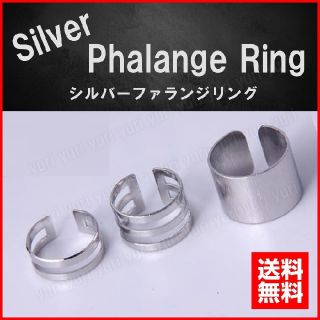 ❤シルバー ユニセックス 3本セットリング チップリング ファランジリング 指輪(リング(指輪))