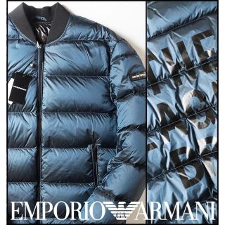 エンポリオアルマーニ(Emporio Armani)のLEON記載新品77,000円バックロゴダウンジャケット50エンポリオアルマーニ(ダウンジャケット)