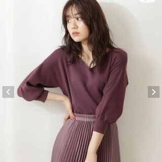 プロポーションボディドレッシング(PROPORTION BODY DRESSING)の7分丈ドルマンVニット(ニット/セーター)