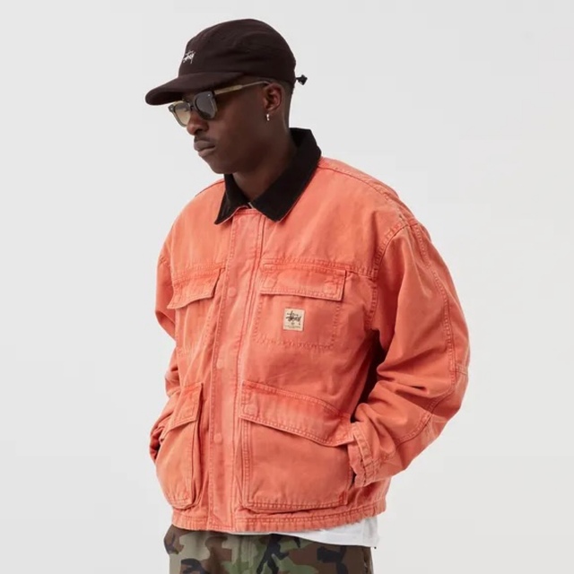 Stüssy WASHED CANVAS SHOP JACKET Lサイズ | www.jarussi.com.br