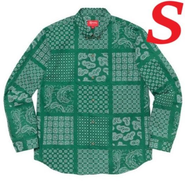 【S】Supreme Paisley Grid Shirt