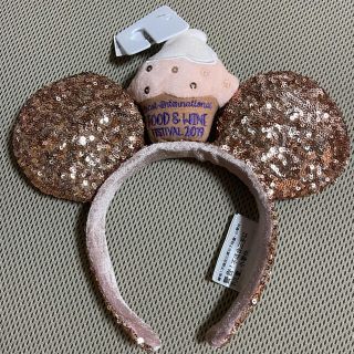 ディズニー(Disney)のミッキー 耳 カチューシャ グリッター アメリカ限定(キャラクターグッズ)