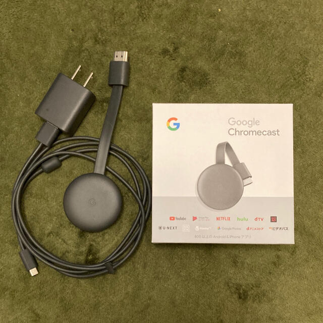 Google(グーグル)のGoogle Chromecast クロームキャスト　クロムキャスト　美品 スマホ/家電/カメラのテレビ/映像機器(映像用ケーブル)の商品写真