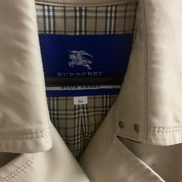 BURBERRY BLUE LABEL(バーバリーブルーレーベル)のBurberry Blue label トレンチコート　36 レディースのジャケット/アウター(トレンチコート)の商品写真