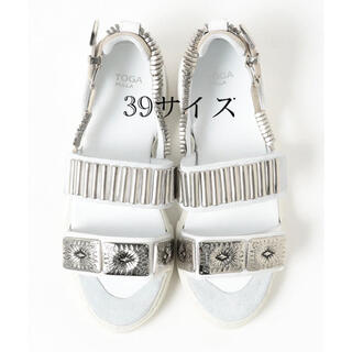 トーガ(TOGA)のTOGA PULLA metal sneaker sandals 39サイズ(サンダル)