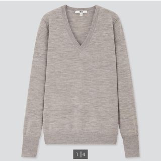 ユニクロ(UNIQLO)の新品2枚セット　エクストラファインメリノVネックニット　3XL(ニット/セーター)