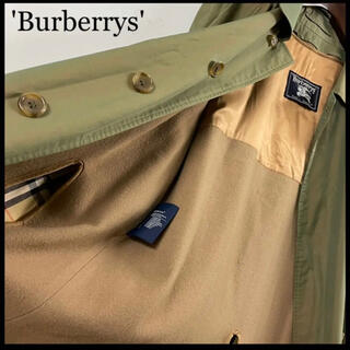 バーバリー(BURBERRY)のBURBERRY バーバリー ステンカラーコート 玉蟲色 ライナー付属 美品(ステンカラーコート)