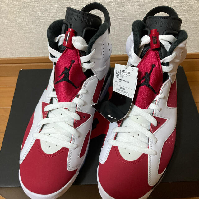 NIKE AIR JORDAN６RETROカーマイン