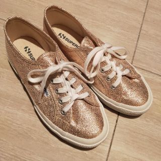 スペルガ(SUPERGA)の美品！スペルガ スニーカー ゴールド(スニーカー)