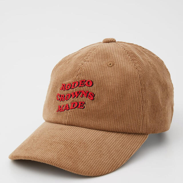 RODEO CROWNS WIDE BOWL(ロデオクラウンズワイドボウル)のロデオクラウンズ コーデュロイCAP キャメル レディースの帽子(キャップ)の商品写真