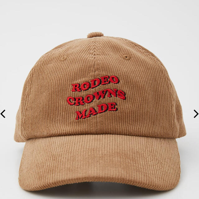 RODEO CROWNS WIDE BOWL(ロデオクラウンズワイドボウル)のロデオクラウンズ コーデュロイCAP キャメル レディースの帽子(キャップ)の商品写真