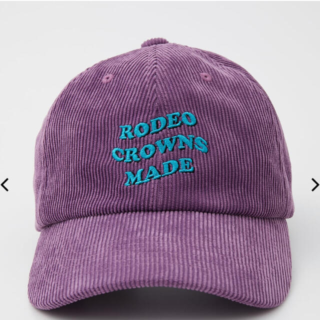 RODEO CROWNS WIDE BOWL(ロデオクラウンズワイドボウル)のロデオクラウンズ コーデュロイCAP パープル レディースの帽子(キャップ)の商品写真