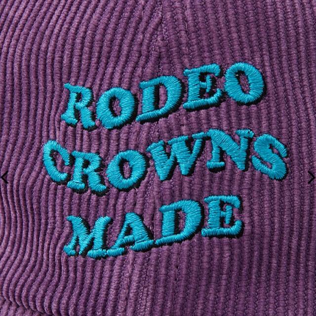 RODEO CROWNS WIDE BOWL(ロデオクラウンズワイドボウル)のロデオクラウンズ コーデュロイCAP パープル レディースの帽子(キャップ)の商品写真