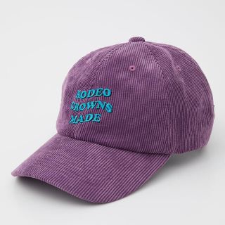 ロデオクラウンズワイドボウル(RODEO CROWNS WIDE BOWL)のロデオクラウンズ コーデュロイCAP パープル(キャップ)