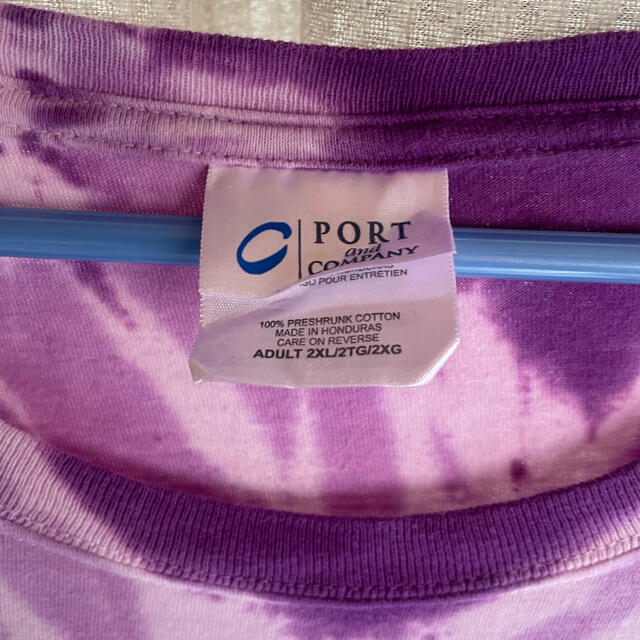 タイダイTシャツ　紫　2XL ビッグサイズ メンズのトップス(Tシャツ/カットソー(半袖/袖なし))の商品写真