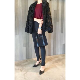 Theory 18awフェイクファーコート&21awハイネックプルオーバーニット ... Theory 18aw フェイクファーコート