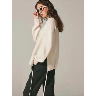Theory 18awフェイクファーコート&21awハイネックプルオーバーニット