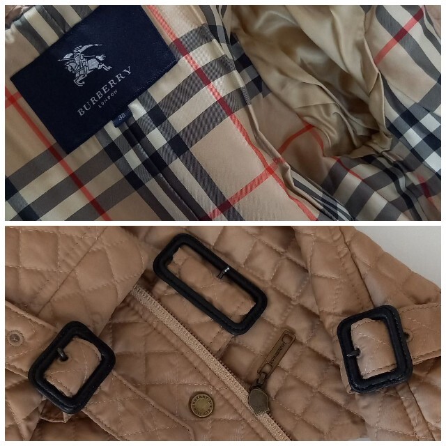 BURBERRY(バーバリー)の未使用☆BURBERRYバーバリーロンドン ☆キルティングコート☆裏ノバチェック レディースのジャケット/アウター(その他)の商品写真