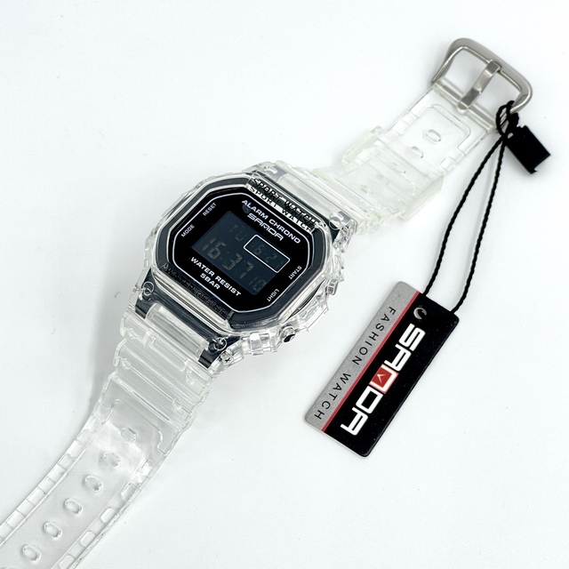 デジタル 腕時計 レディース  スケルトン クリア  ウォッチ シンプル　可愛い