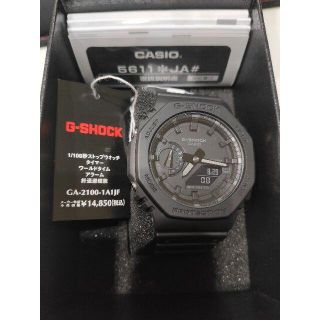 ジーショック(G-SHOCK)のカシオ G-SHOCK GA-2100-1A1JF ブラックモデル 新品未使用(腕時計(アナログ))