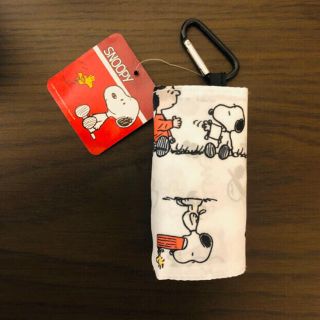 スヌーピー(SNOOPY)のスヌーピーコンビニエコバッグ白(エコバッグ)