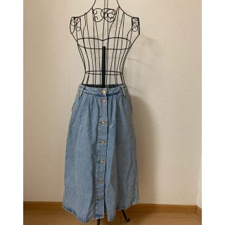 ザラ(ZARA)のデニムスカート　ZARA(ひざ丈スカート)