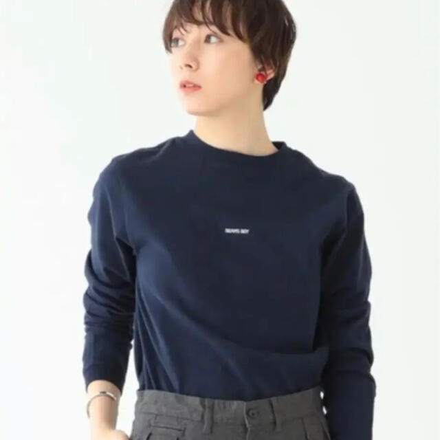 BEAMS BOY(ビームスボーイ)のbeams boy ミニロゴロンT レディースのトップス(Tシャツ(長袖/七分))の商品写真