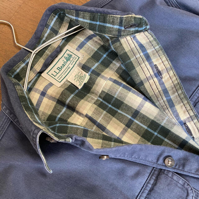 L.L.Bean(エルエルビーン)の【古着】90s エルエルビーン チェック シャツ ネイビー グリーン M メンズのトップス(シャツ)の商品写真