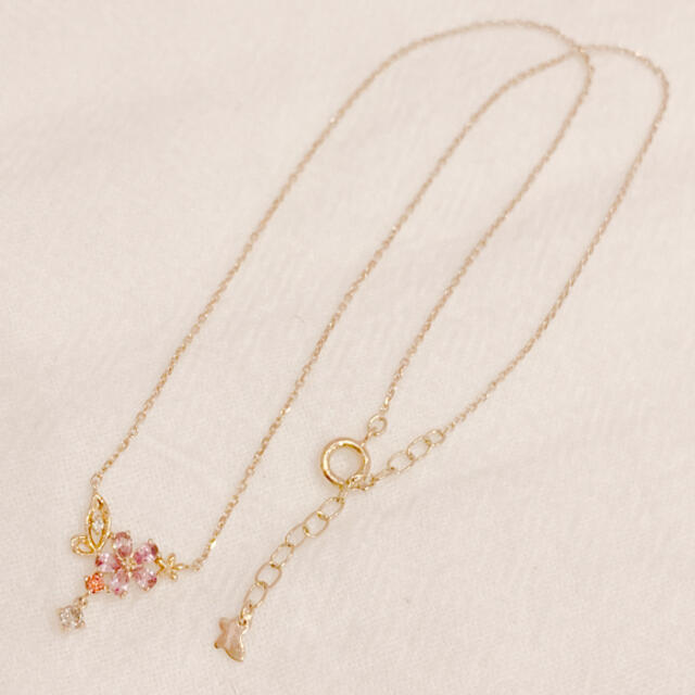 Samantha Silva(サマンサシルヴァ)の 【12.2値下げ/美品】SAMANTHA SILVA ネックレス　蝶　花 レディースのアクセサリー(ネックレス)の商品写真