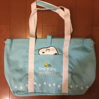 スヌーピー(SNOOPY)のぴー侍様専用 産経新聞 スヌーピー  レジカゴバッグ  エコバッグ ♡(エコバッグ)