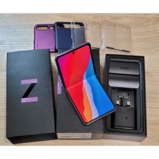 ギャラクシー(Galaxy)のGalaxy Z Flip SM-F700F/DS ミラーパープル(スマートフォン本体)